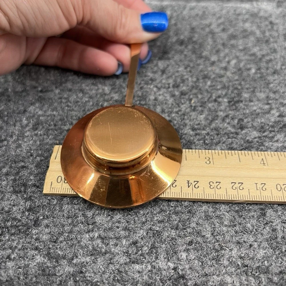 Admiral Cruises Emerald Seas Coppertone Frying Pan Thermometer 5.25